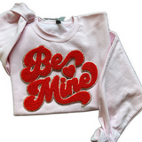 Be Mine Chenille Patch Valentin’s Day Sweatshirt