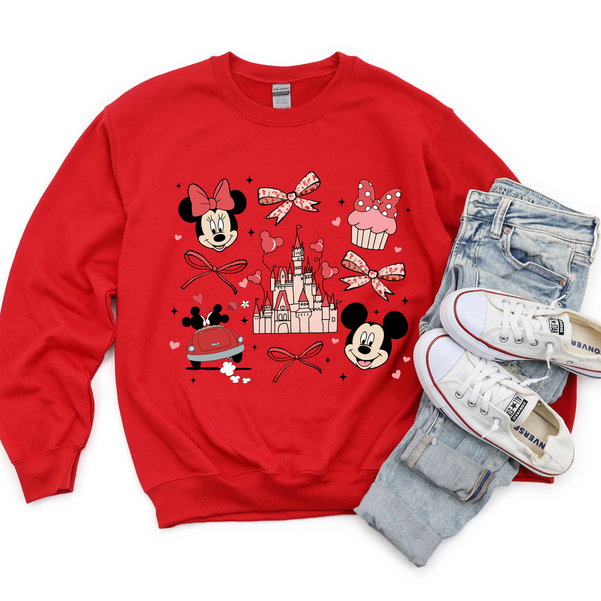 【新品未使用】WCJ Disney / MINNIE SWEAT TOP Disney / SWEAT TOP(ミニー)【WCJ-NA-021PK】 | WCJ OFF