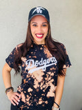 Dodgers Tie Dye Tee | Dodgers Bleach Shirt | Los Angeles Dodgers Tee