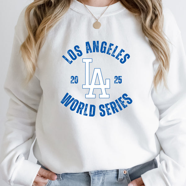 Dodgers WS Crewneck- White