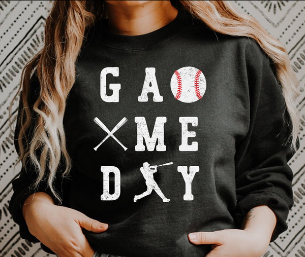 Game Day Crewneck | Baseball Mom Sweatshirt | Baseball Season Sweatshirt