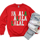 FALALA Christmas Crewneck-Red
