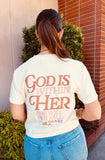 God is within her | Christian Crop Top