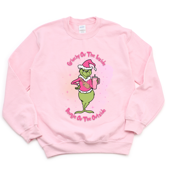 Grinchy on the inside Bougie on the outside | Christmas Sweatshirt