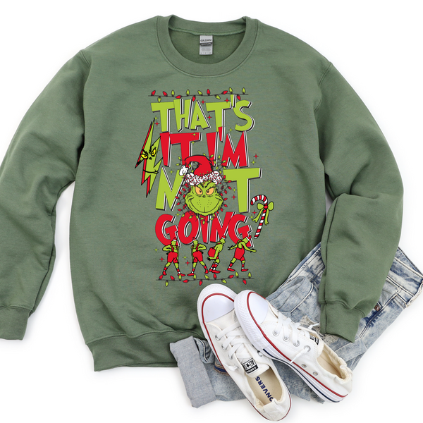 Grinch Christmas Crewneck Sweatshirt | Christmas Cream Crewneck Sweatshirt