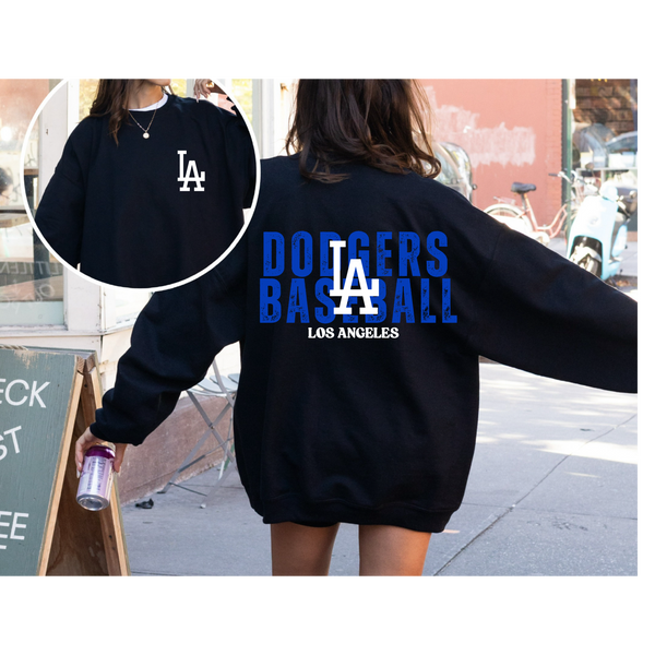 Dodgers Black Crewneck