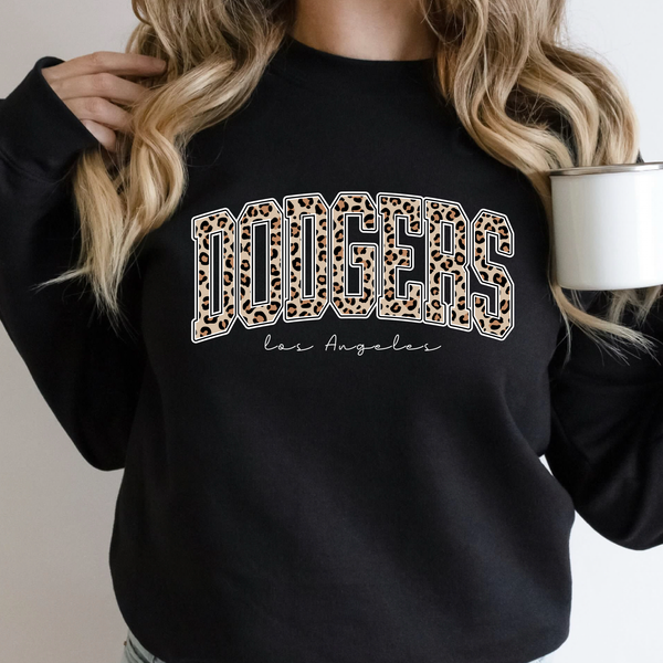 Dodgers Leopard Crewneck