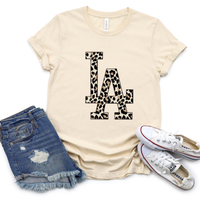 Los Angeles Dodgers Leopard Tee | Dodgers Baseball Tee