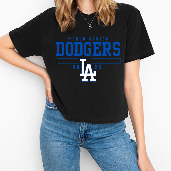 World Series Dodgers Crop Tee
