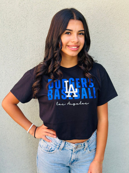 Los Angeles Dodgers Crop Tee
