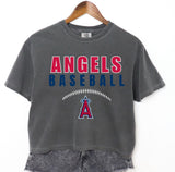 Los Angeles Angels Baseball Crop Tee