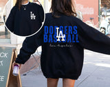 Dodgers Black Crewneck