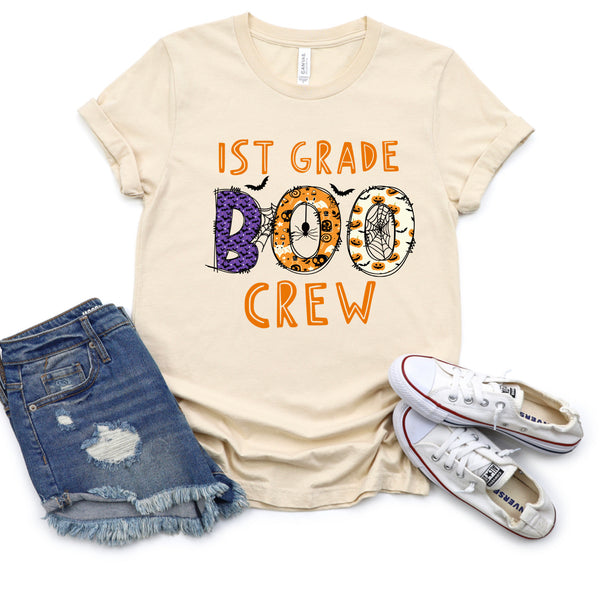 1st Grade Boo Crew Halloween Tee