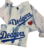 Dodgers Tie Dye Sweatshirt