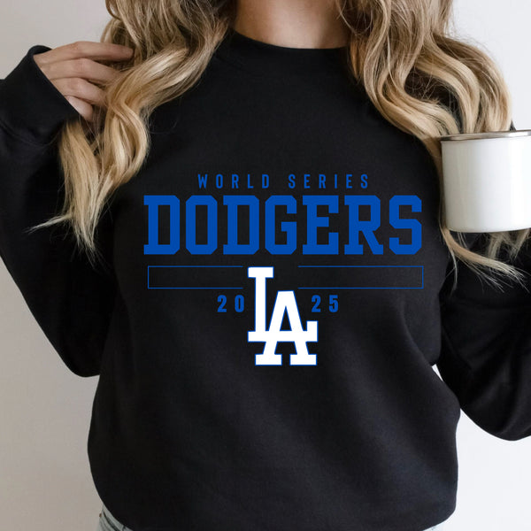 Dodgers World Series Black Crewneck