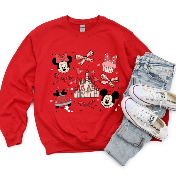 Disney Sweetheart Night Crewneck | Mickey & Minnie Valentine’s sweatshirt