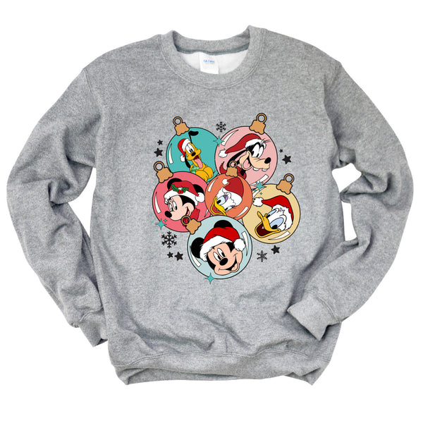 Disney Christmas Ornaments Sweatshirt | Christmas Sweatshirt