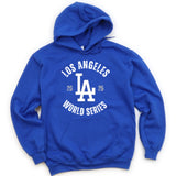 Dodgers World Series Hoodie- Royal