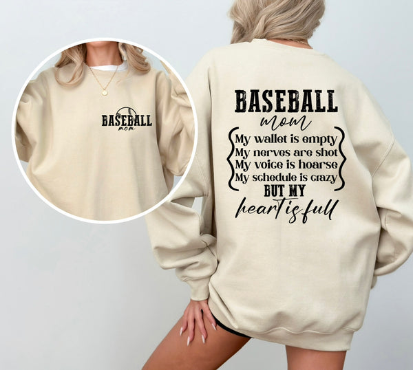 Baseball Mom Sweatshirt | Baseball Mom Sweatshirt | Baseball Season Sweatshirt