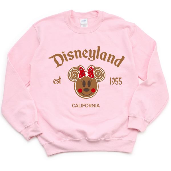 Disney Minnie Mouse Gingerbread Crewneck | Christmas Sweatshirt