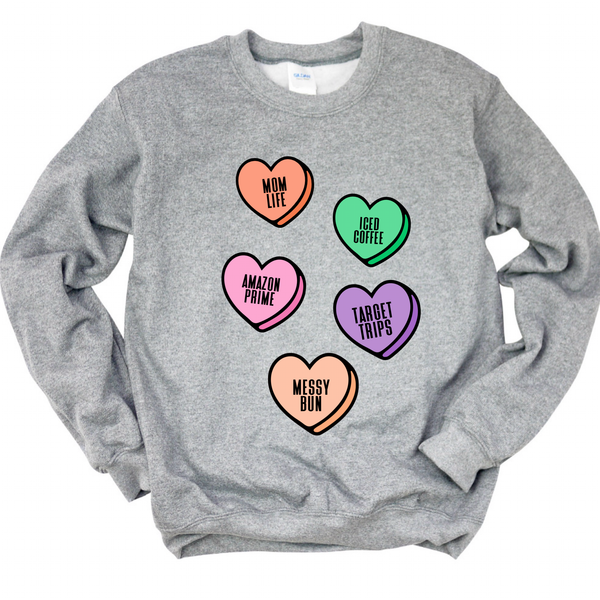 Momlife Crewneck Sweatshirt | Valentines Day Sweatshirt