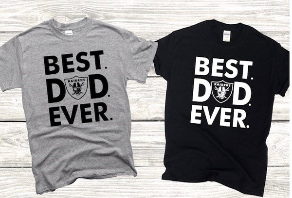 Best Dad Ever Raiders | Las Vegas Raiders Dad Shirt | Fathers Day Gift | Football Dad Shirt