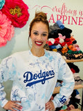 Dodgers Tie Dye Sweatshirt | Dodgers Womens Sweatshirt | Dodgers Tie Dye