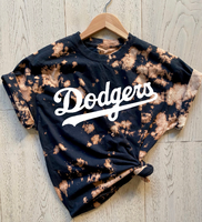 Dodgers Tie Dye Tee | Dodgers Bleach Shirt | Los Angeles Dodgers Tee
