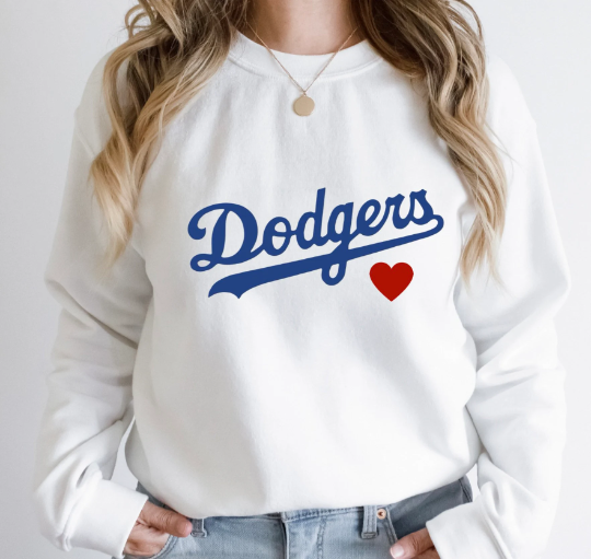 Dodgers White Sweatshirt