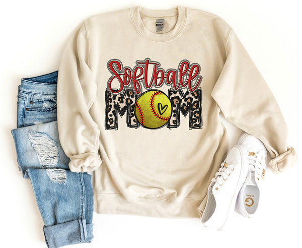 Softball Mom Crewneck | Softball Mom Season Sweatshirt