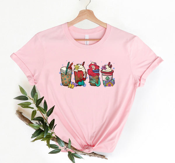 Little Mermaid Coffee Tee | Ariel Coffee Shirt | Disney Mermaid Coffee shirt