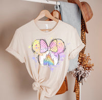 Disney Watercolor Castle Shirt | Minnie Watercolor Castle shirt