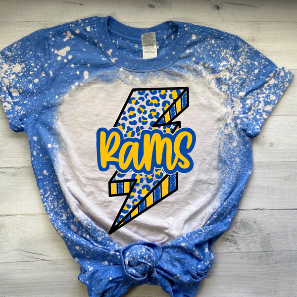 Los Angeles Rams Bleach Unisex Tee | Los Angeles Rams Shirt | Rams Football Shirt | Ladies Rams Shirt