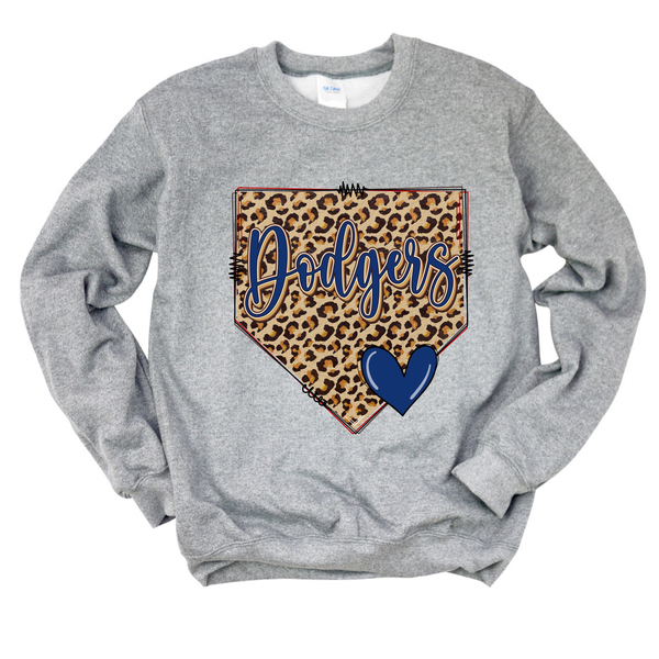 Dodgers Leopard Sweatshirt | Dodgers Crewneck