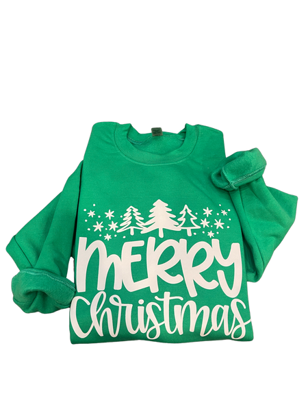Christmas Crewneck Sweatshirt | Christmas Green Crewneck Sweatshirt