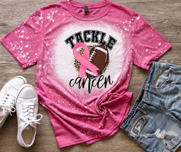 October Tackle Cancer Football Shirt | Breast cancer football shirt