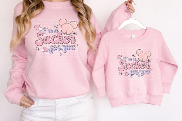 Disney I’m a sucker for you  Crewneck | Valentine’s sweatshirt