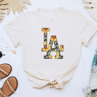Sunflower Los Angeles Dodgers Unisex Tee