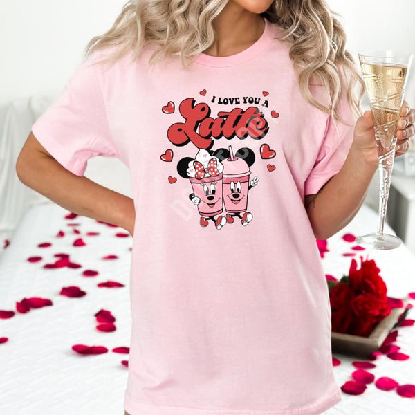 Love you Latte Valentines Tee | Valentines Day Shirt