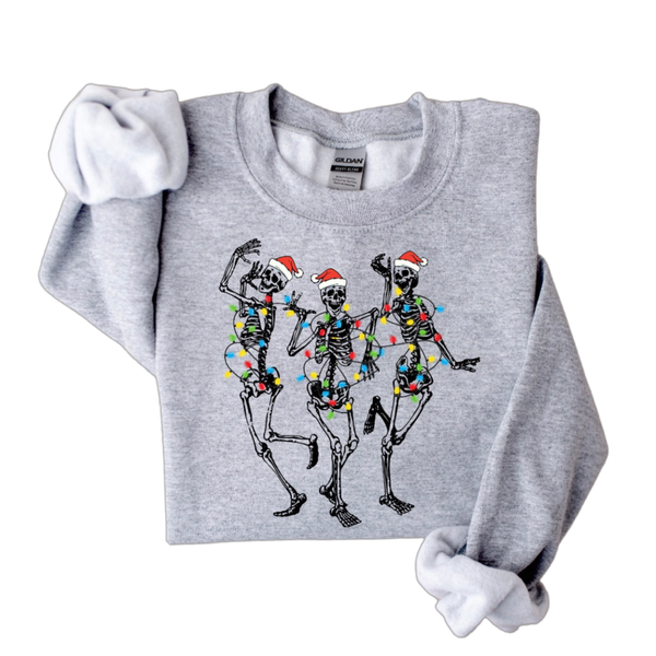 Skelton Christmas Crewneck Sweatshirt | Christmas Sweatshirt
