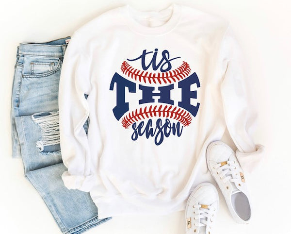 Tis The Season Baseball Sweatshirt | Baseball Mom Sweatshirt | Baseball Season Sweatshirt
